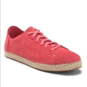 TOMS Lena Hibiscus suede espadrille sneakers